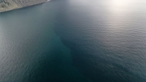 Разлив нефти рядом с Новороссийском