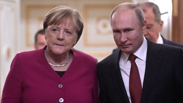 Встреча Путина с Меркель 11 января 2020 г.