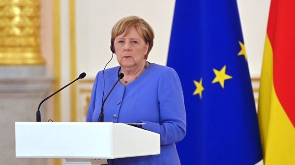 Встреча президента РФ В. Путина с канцлером Германии А. Меркель