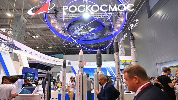 Стенд госкорпорации Роскосмос на форуме Армия-2021
