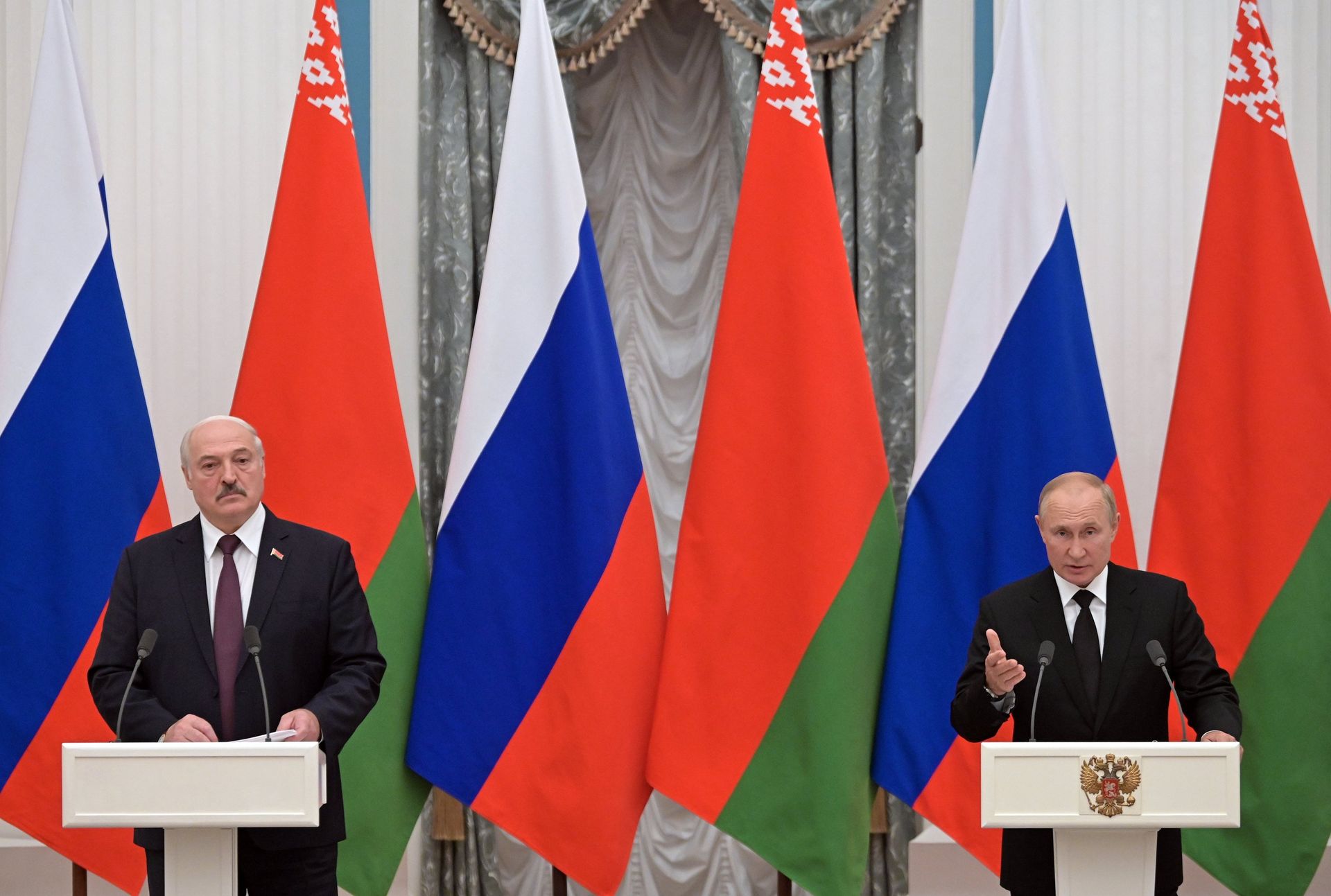 Переговоры президента РФ В. Путина с президентом Белоруссии А. Лукашенко - ПРАЙМ, 1920, 09.09.2021