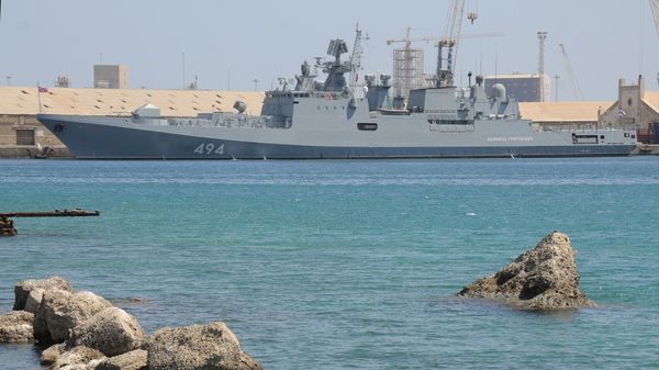 Российский корабль в Порт-Судане