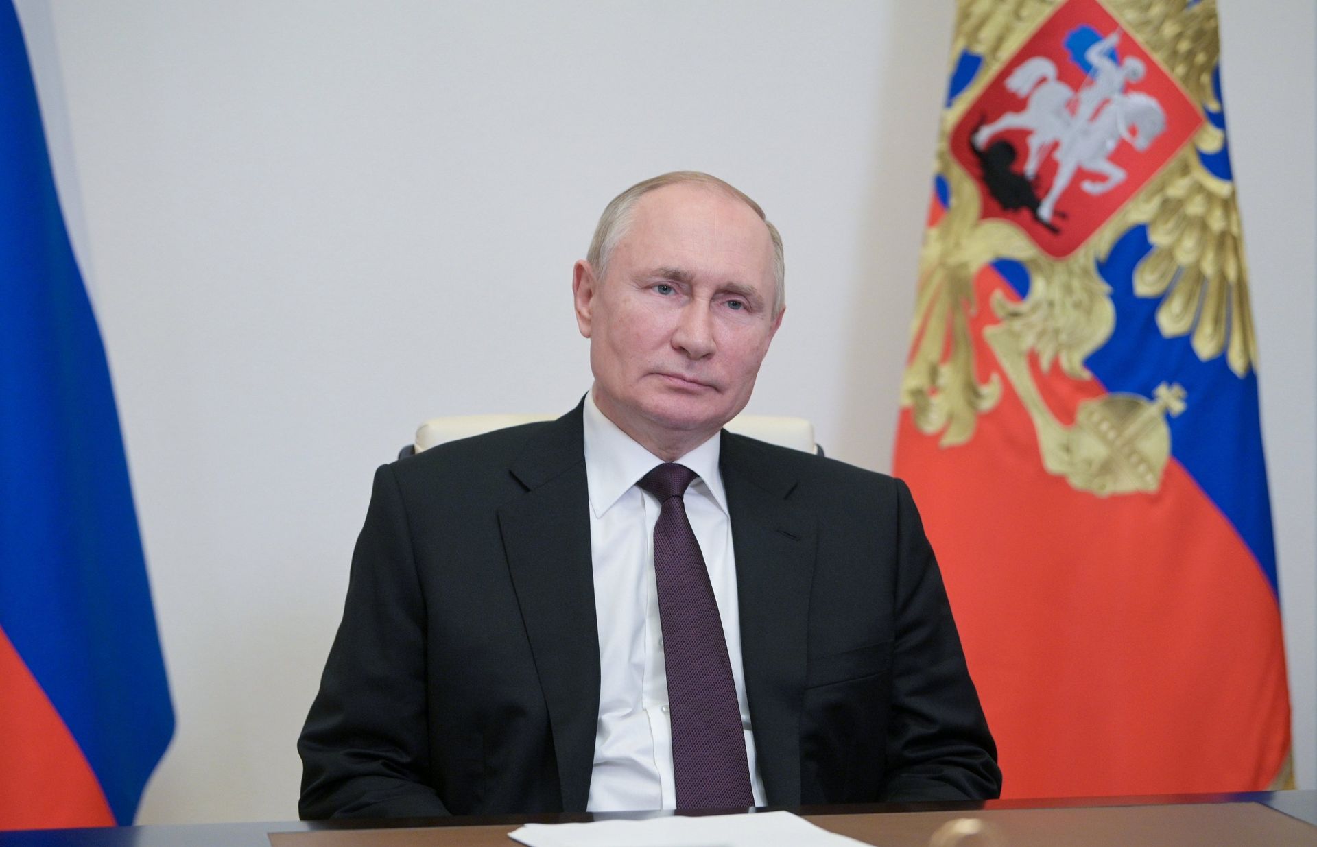 Президент РФ В. Путин встретился с главой Адыгеи М. Кумпиловым - ПРАЙМ, 1920, 16.03.2022