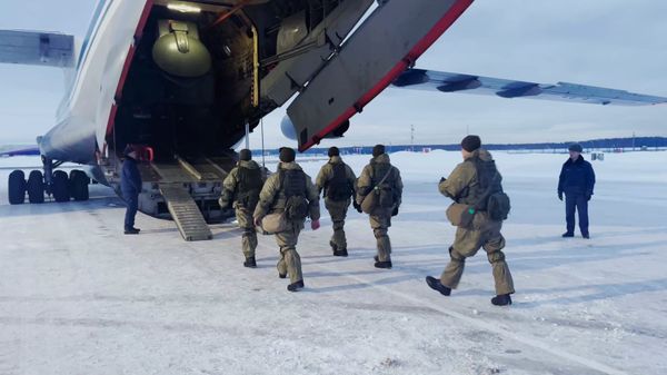 Отправка российской части миротворческого контингента в Казахстан Отправка российской части миротворческого контингента в Казахстан
