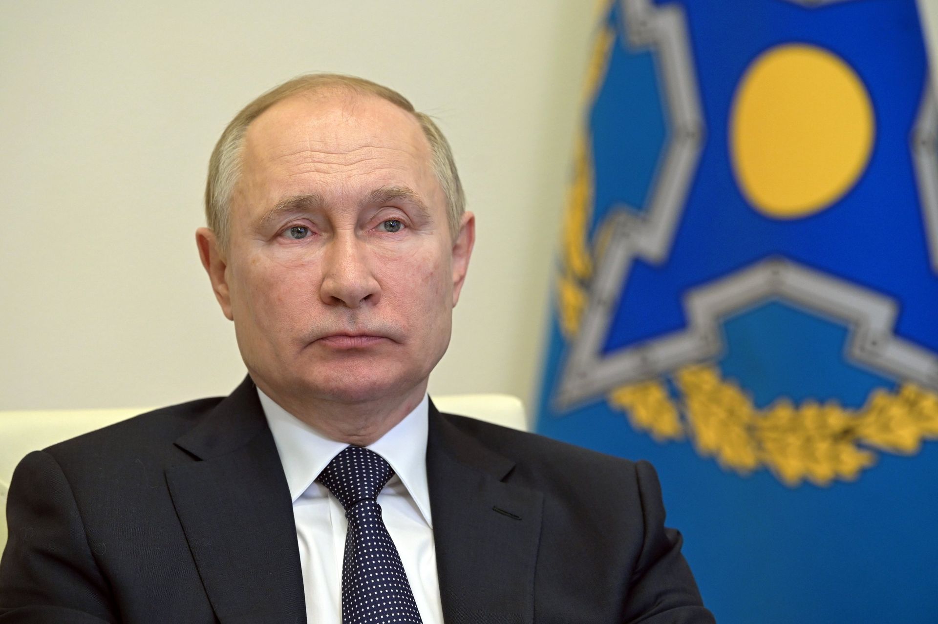 Президент РФ В. Путин принял участие во внеочередном заседании Совета коллективной безопасности ОДКБ - ПРАЙМ, 1920, 21.02.2022