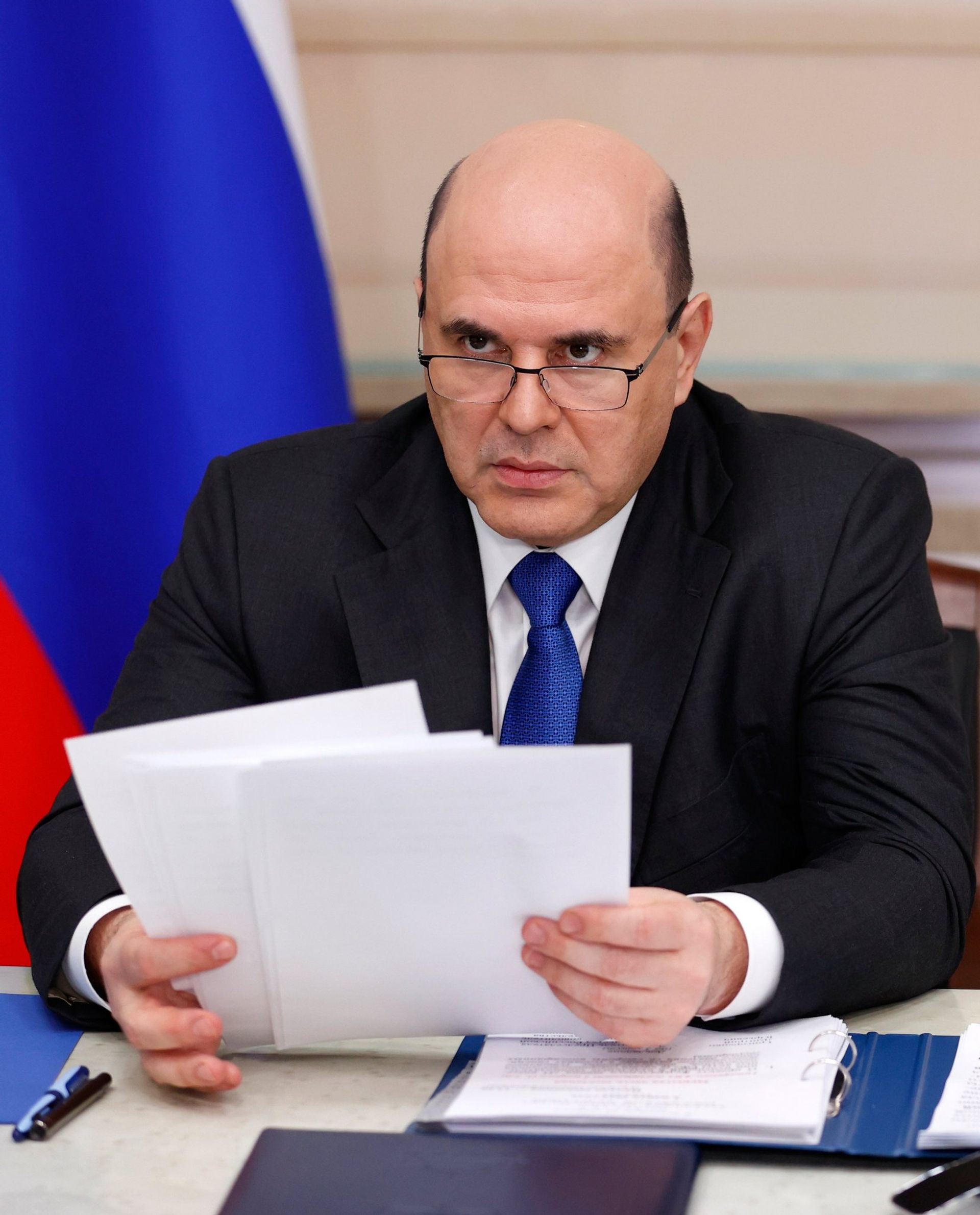 Премьер-министр РФ М. Мишустин провел заседание правительства РФ Премьер-министр РФ М. Мишустин провел заседание правительства РФ - ПРАЙМ, 1920, 02.03.2022