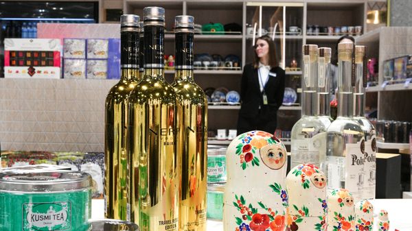 Магазин Duty Free в московском аэропорту Шереметьево
