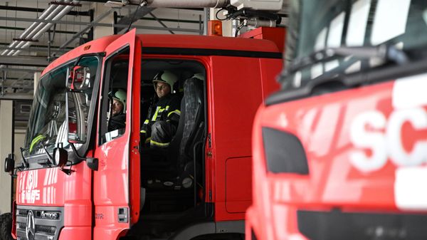 Работа службы противопожарного и аварийно-спасательного обеспечения полетов аэропорта Домодедово