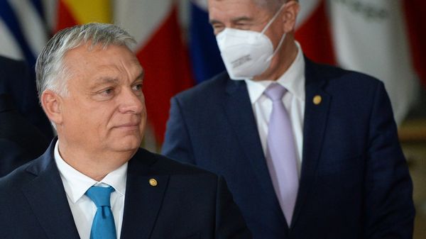 Премьер-министр Венгрии Виктор Орбан на саммите ЕС в Брюсселе.
