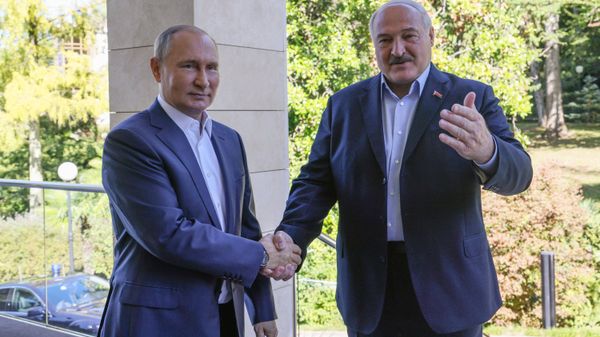 Президент РФ Владимир Путин встретился с президентом Белоруссии Александр Лукашенко