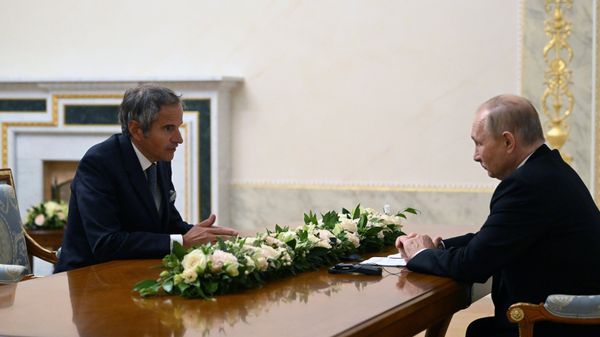 Встреча президента РФ В. Путина с гендиректором МАГАТЭ Р. Гросси