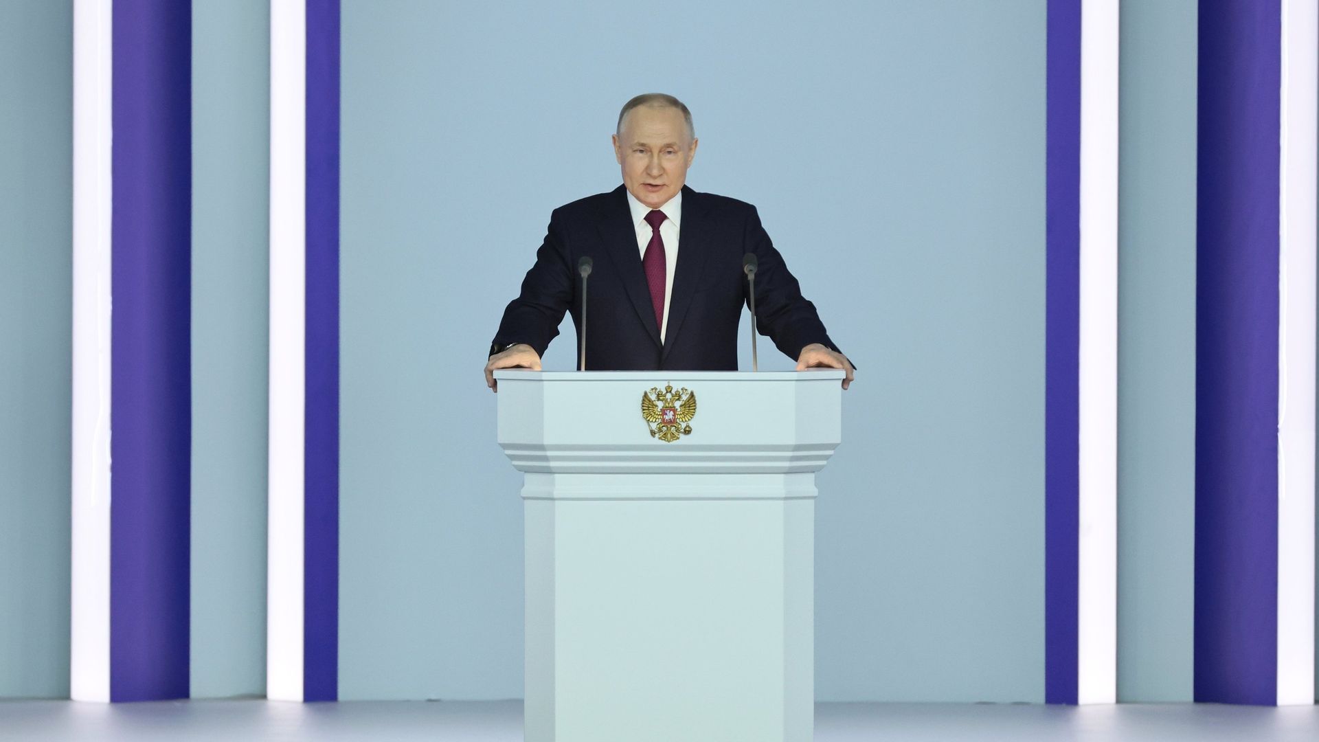 Послание президента РФ Владимира Путина Федеральному собранию - ПРАЙМ, 1920, 21.02.2023