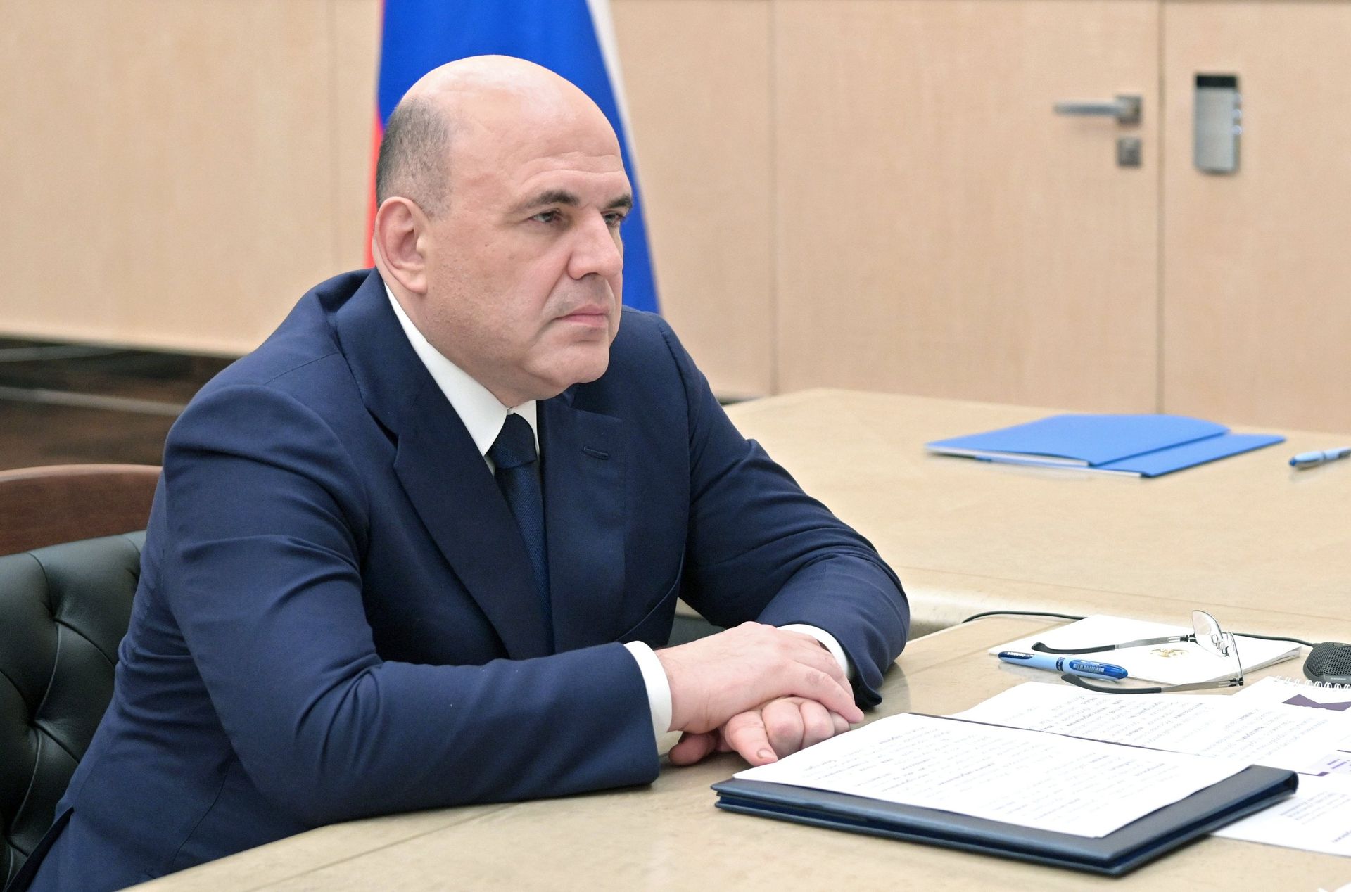 Премьер-министр РФ М. Мишустин встретился с главой Рособрнадзора А. Музаевым - ПРАЙМ, 1920, 23.05.2023
