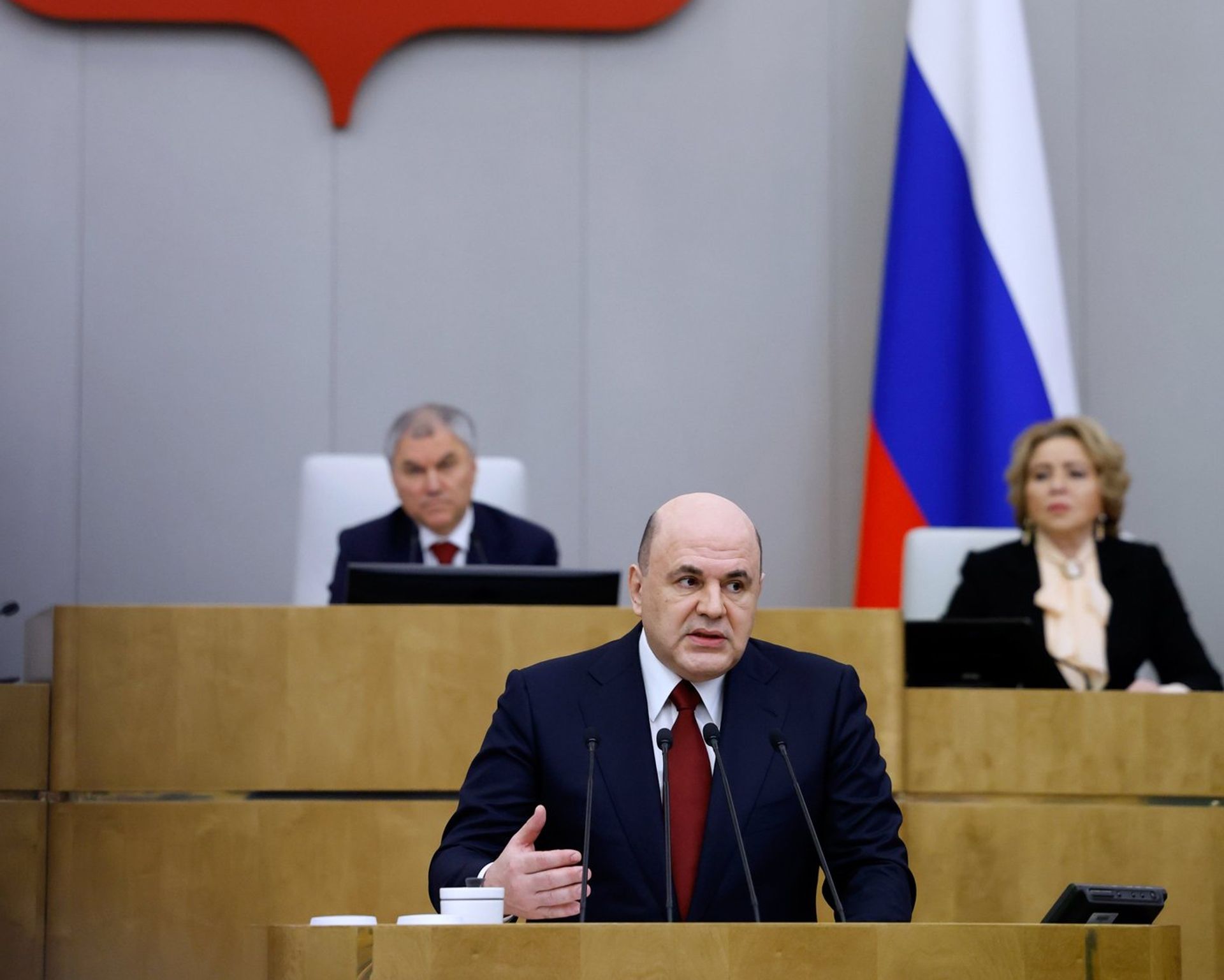 Председатель правительства РФ М. Мишустин выступил с отчетом в Госдуме - ПРАЙМ, 1920, 23.03.2023