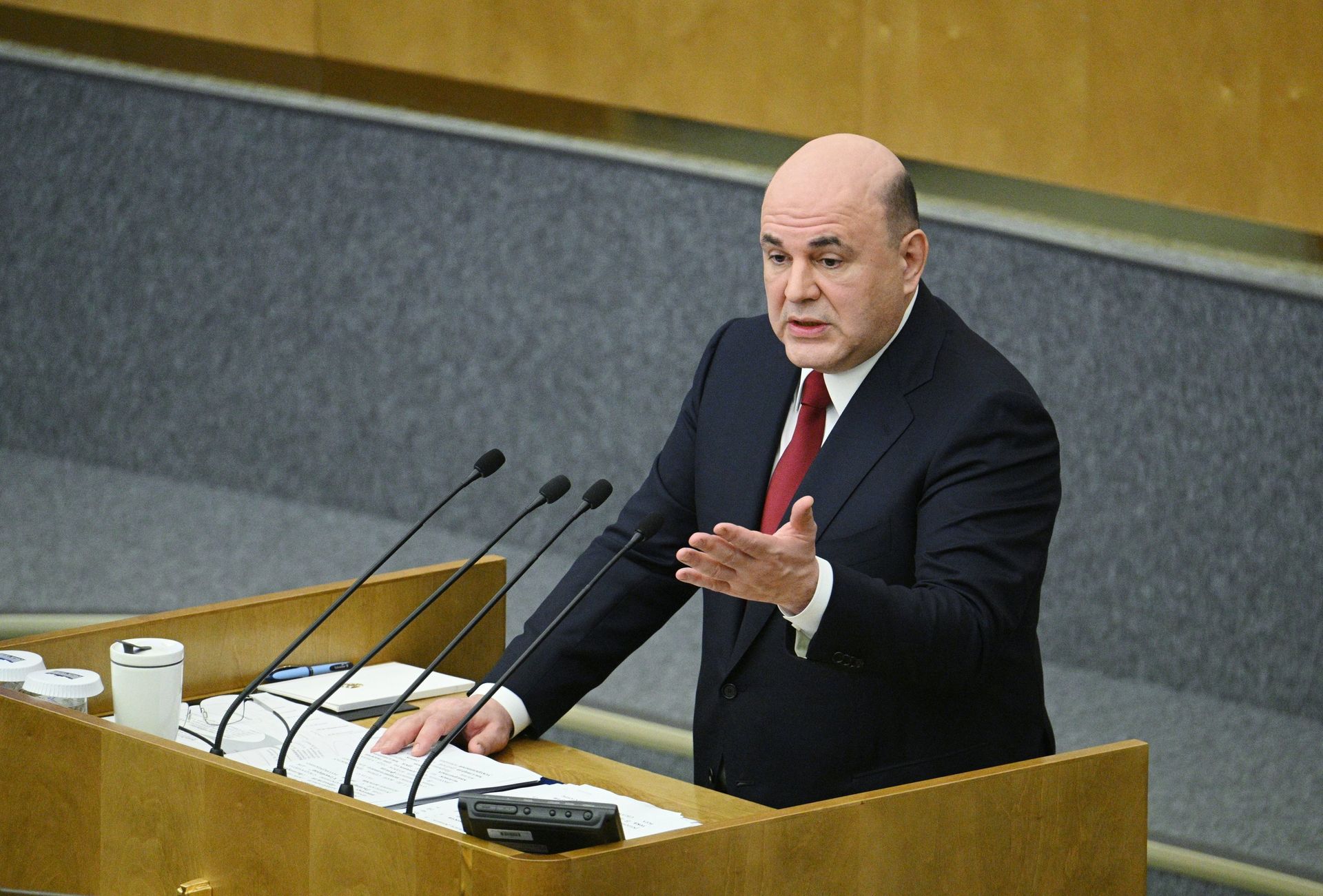 Председатель правительства РФ М. Мишустин выступил с отчетом в Госдуме - ПРАЙМ, 1920, 20.04.2023
