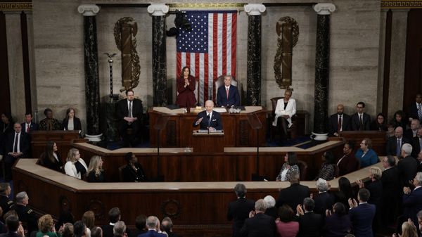 Ежегодное обращение президента США Байдена к конгрессу