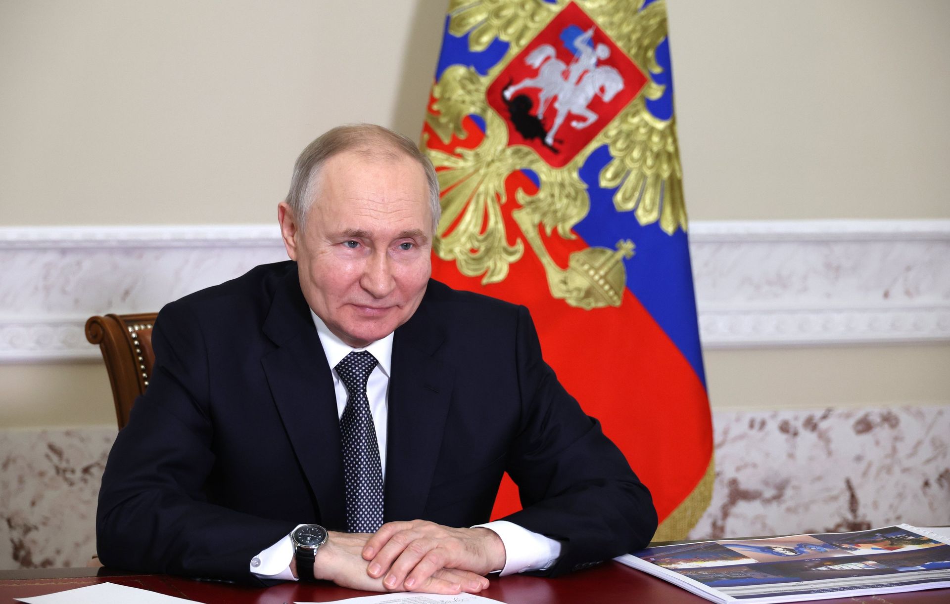 Президент РФ В. Путин принял участие в мероприятии по случаю возобновления трамвайного движения в Мариуполе - ПРАЙМ, 1920, 10.05.2023