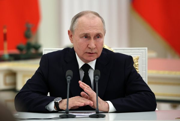 Встреча президента РФ В. Путина с военнослужащими