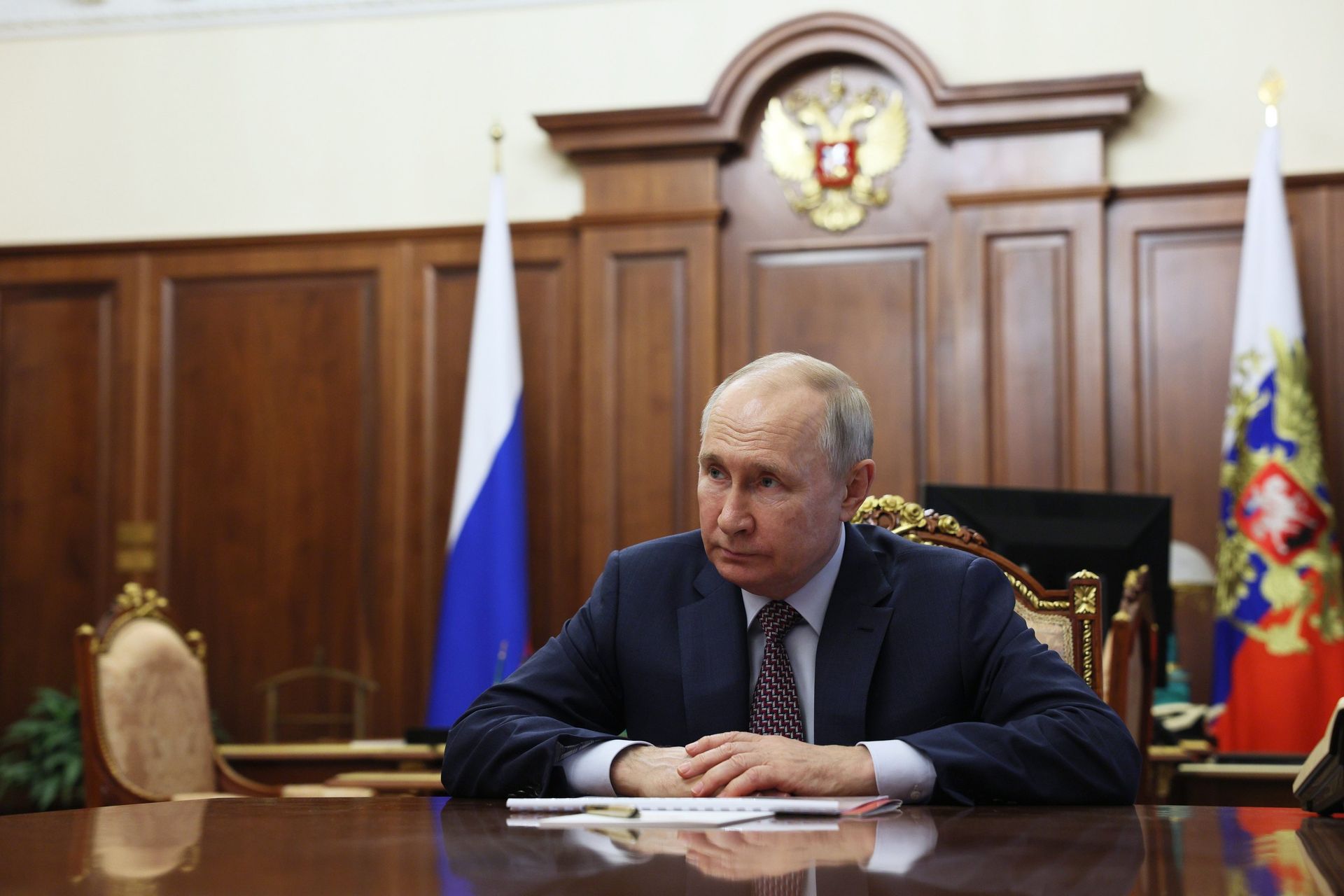 Президент РФ В. Путин встретился с генеральным директором Роскосмоса Ю. Борисовым - ПРАЙМ, 1920, 20.07.2023