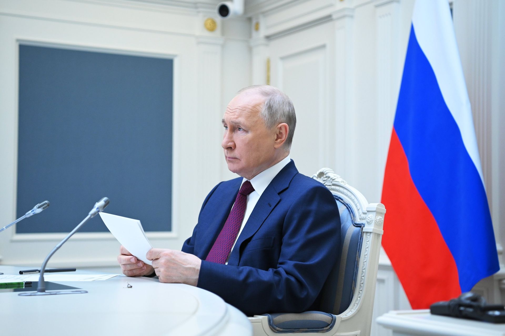 Президент РФ В. Путин принял участие в заседании Совета глав государств – членов ШОС - ПРАЙМ, 1920, 24.07.2023