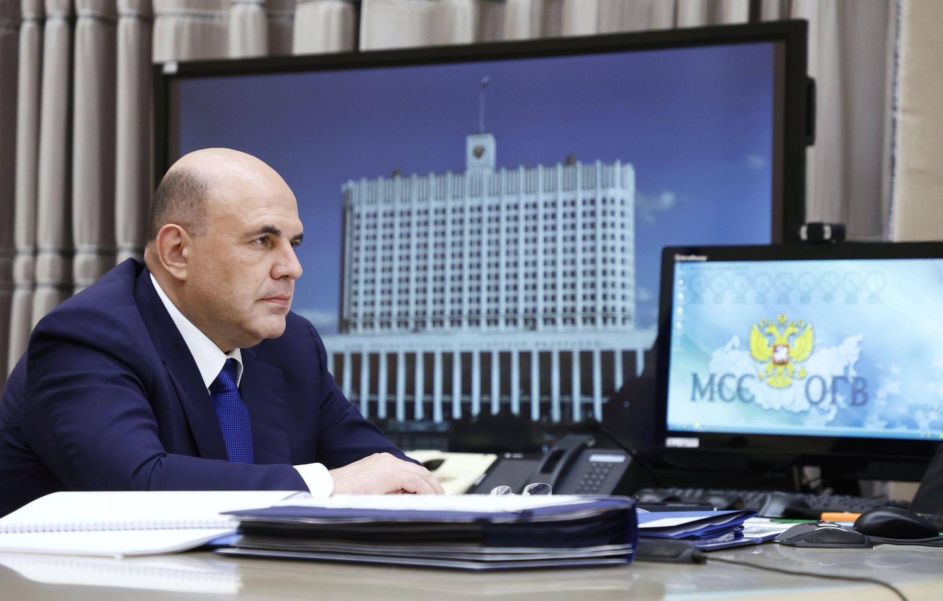 Президент РФ В. Путин провел совещание с членами правительства РФ - ПРАЙМ, 1920, 06.08.2023