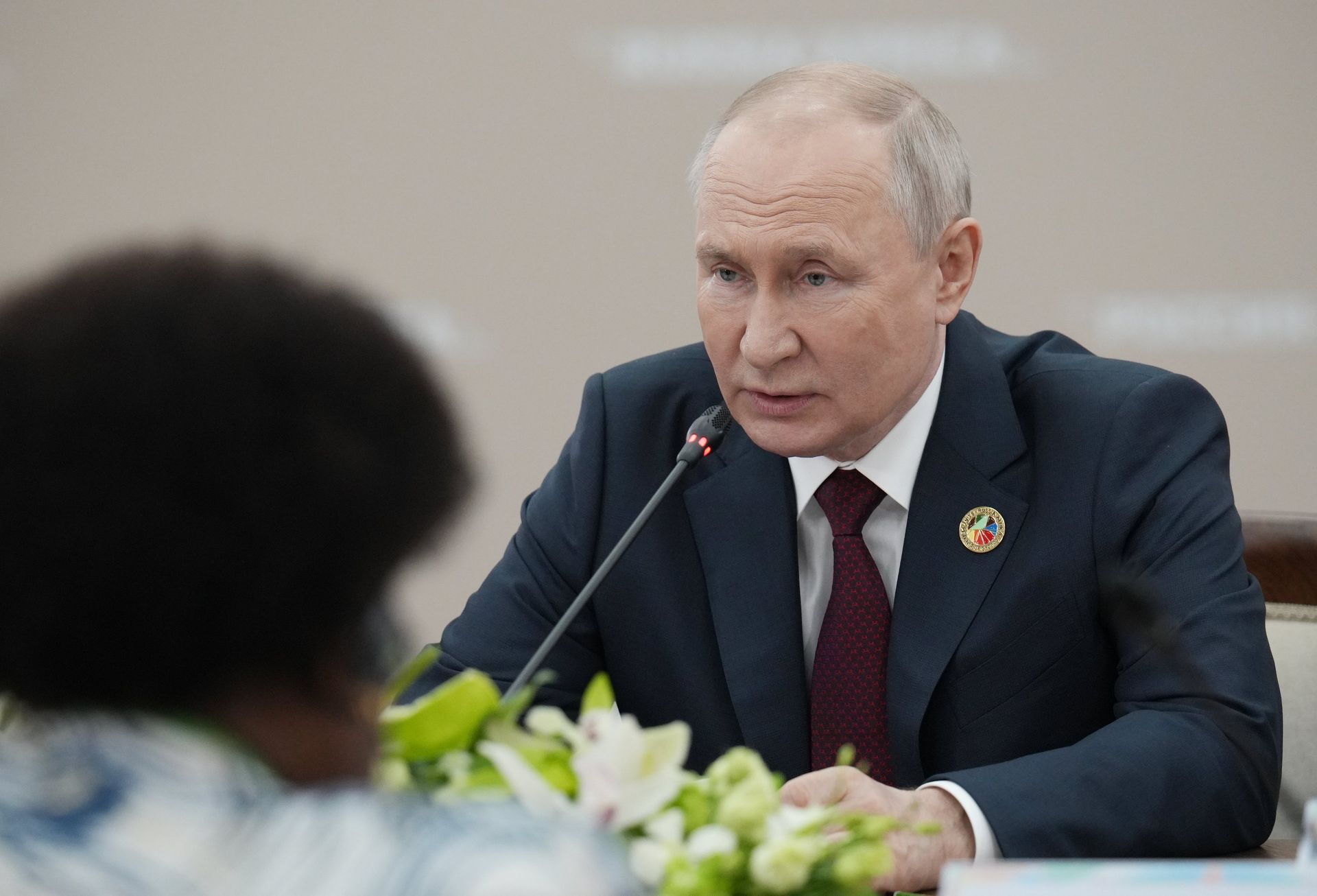 Президент РФ В. Путин встретился с президентом Мозамбика Ф. Ж. Ньюси - ПРАЙМ, 1920, 27.07.2023