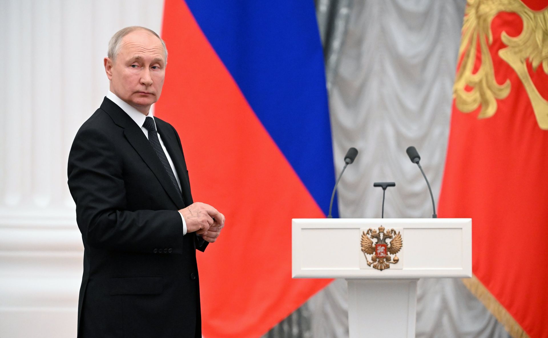 Президент РФ В. Путин принял участие в церемонии вручения государственных наград - ПРАЙМ, 1920, 04.08.2023