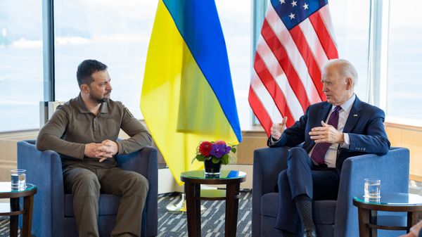 Президент Украины Владимир Зеленский и президент США Джо Байден