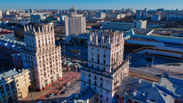 Вид на Минск, Белоруссия