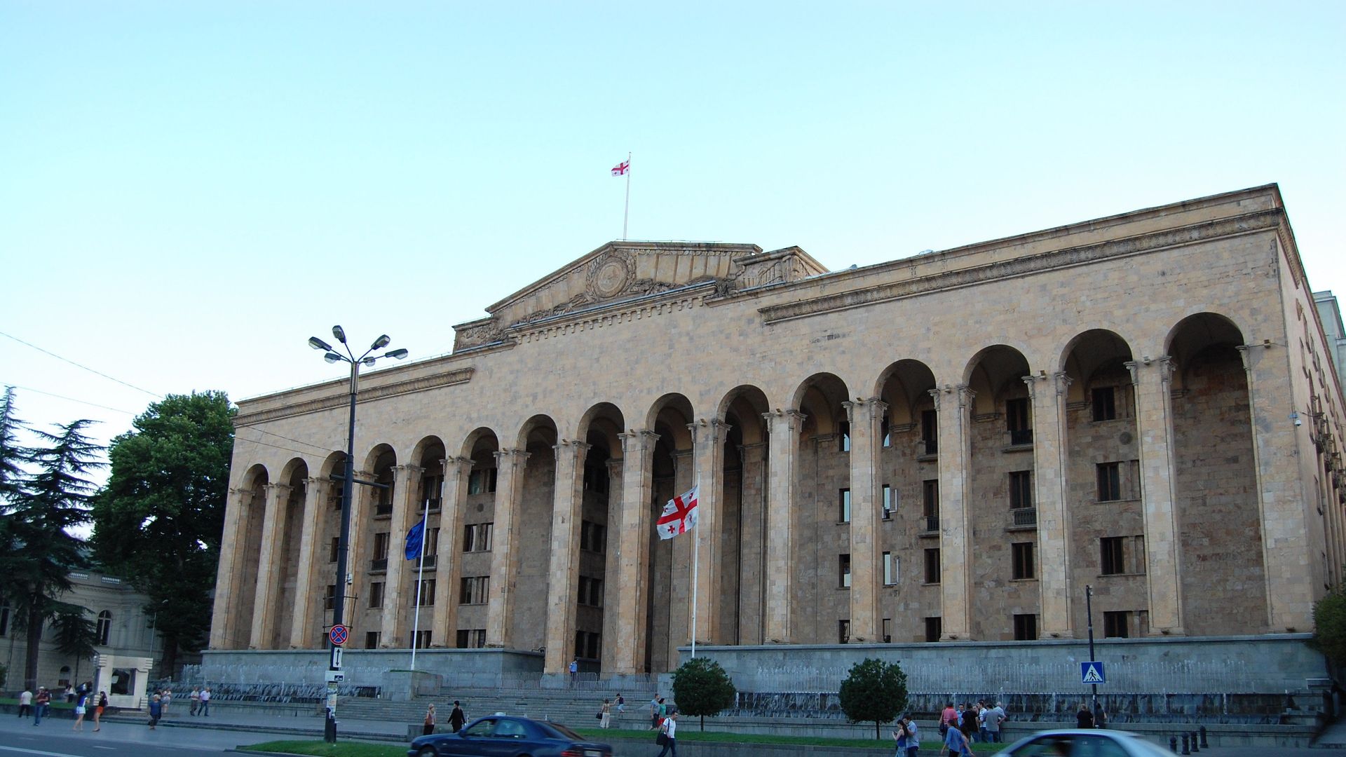 Здание парламента, Тбилиси, Грузия - ПРАЙМ, 1920, 24.10.2024