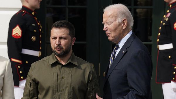 Президент Украины Владимир Зеленский и президент США Джо Байден