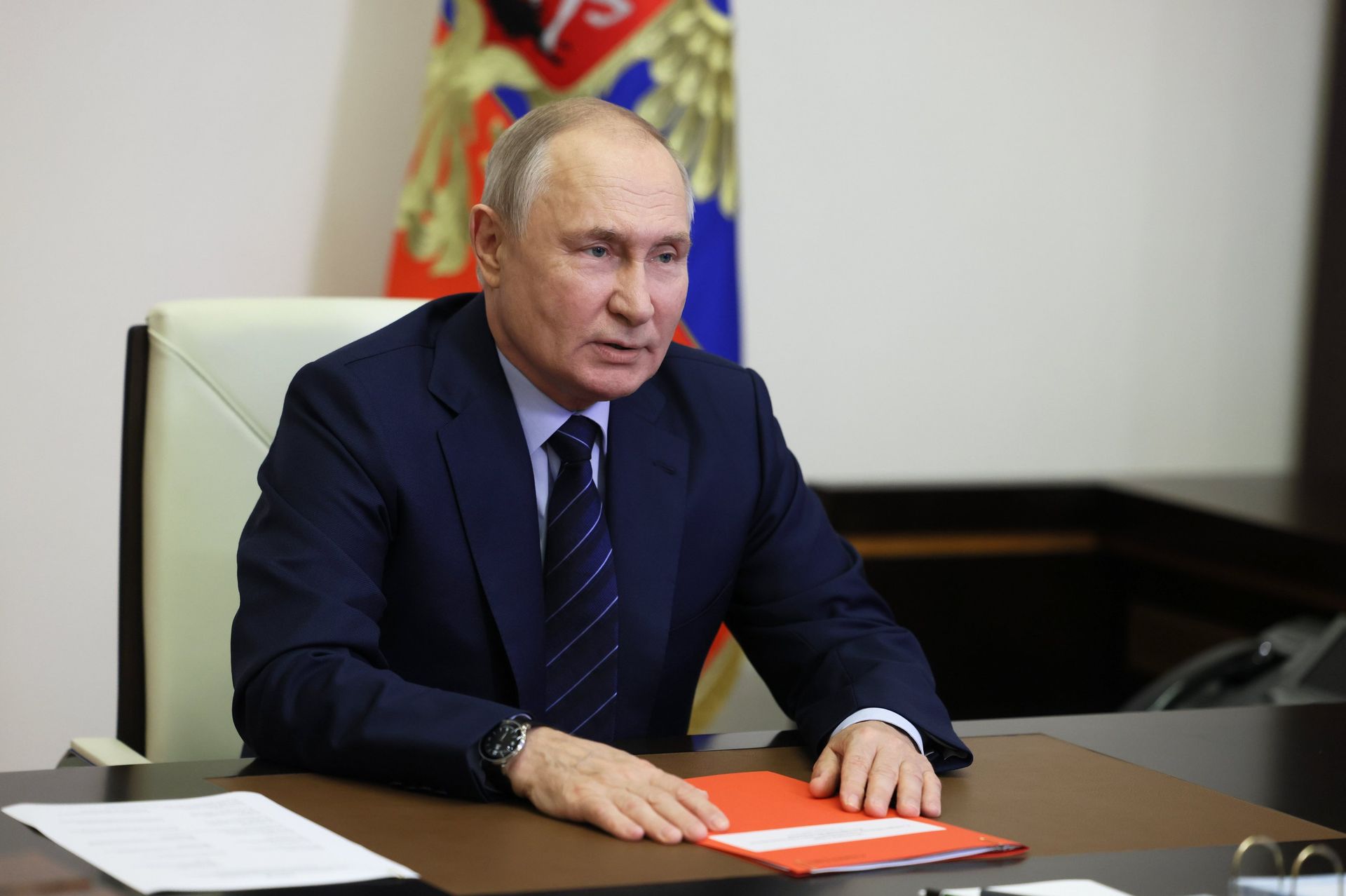 Президент РФ В. Путин провел совещание Совбеза РФ - ПРАЙМ, 1920, 05.10.2023