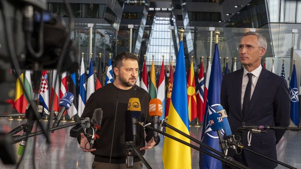 Владимир Зеленский в штаб-квартире НАТО