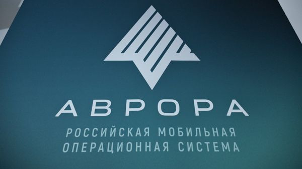 Баннер российской операционной системы Аврора