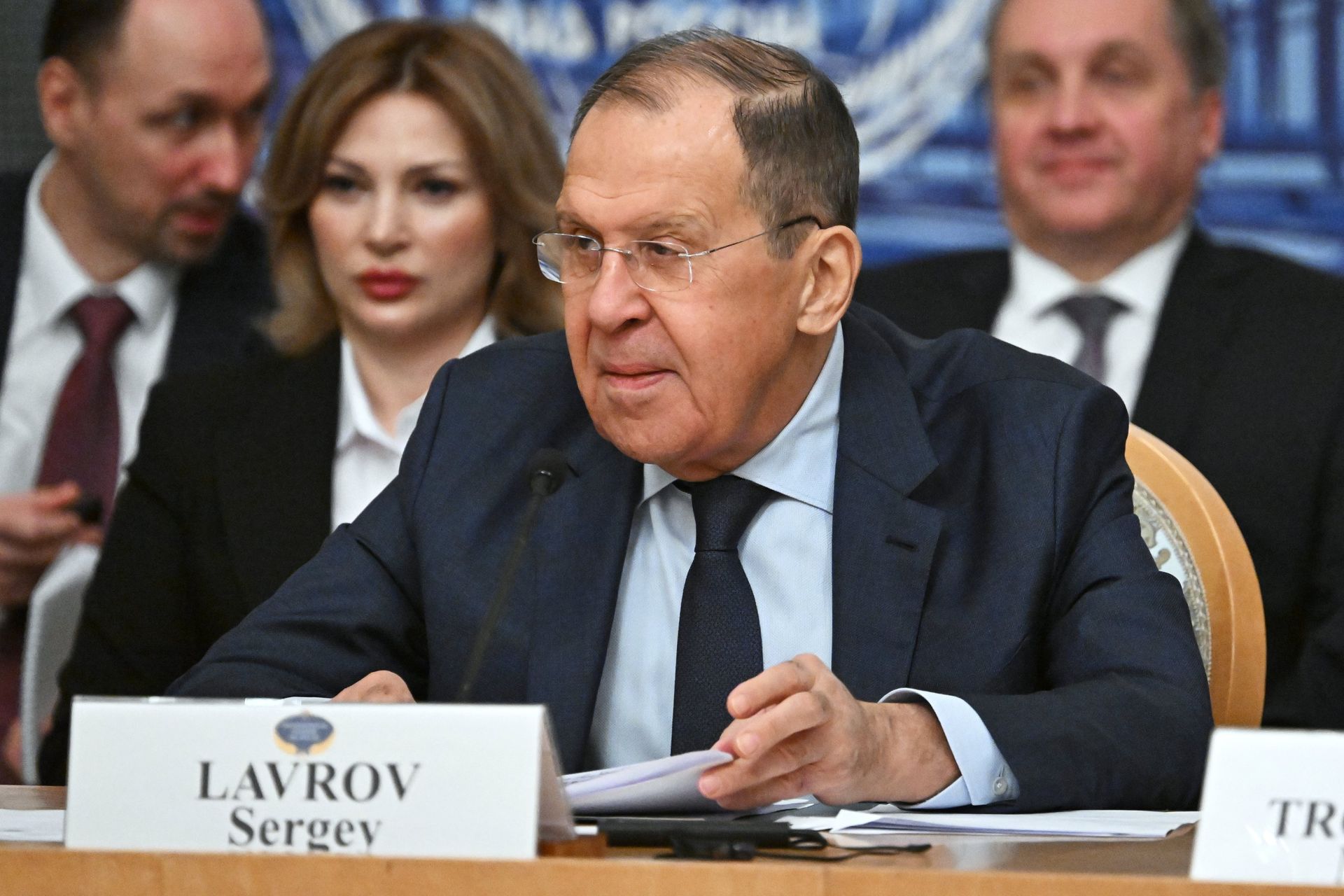 Глава МИД РФ С. Лавров принял участие в круглом столе по урегулированию украинского кризиса - ПРАЙМ, 1920, 30.11.2023