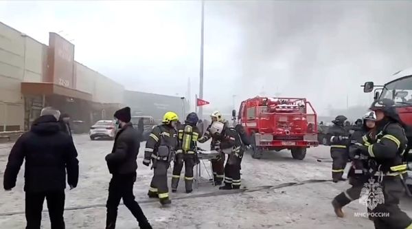 Пожар на рынке Садовод