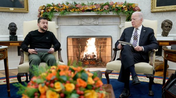 Президент Украины Владимир Зеленский и президент США Джо Байден 