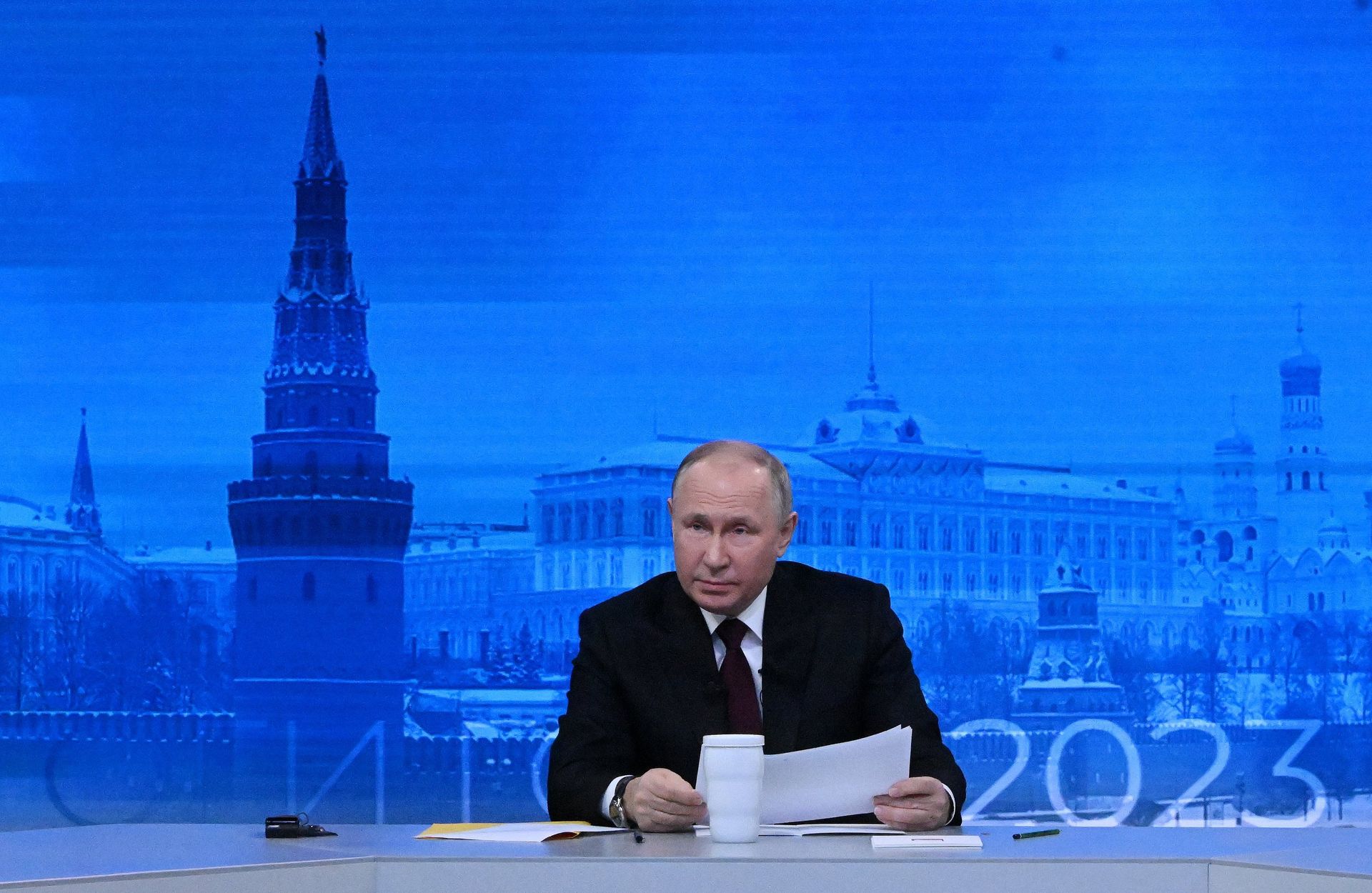 Прямая линия и большая пресс-конференция президента РФ В. Путина - ПРАЙМ, 1920, 14.12.2023