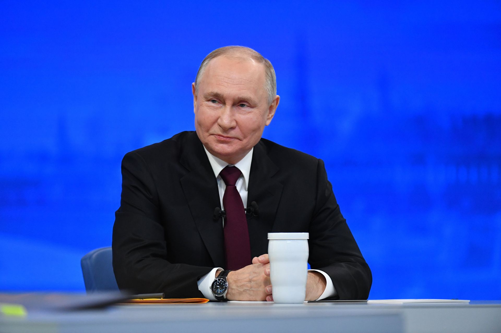 Прямая линия и большая пресс-конференция президента РФ В. Путина - ПРАЙМ, 1920, 14.12.2023