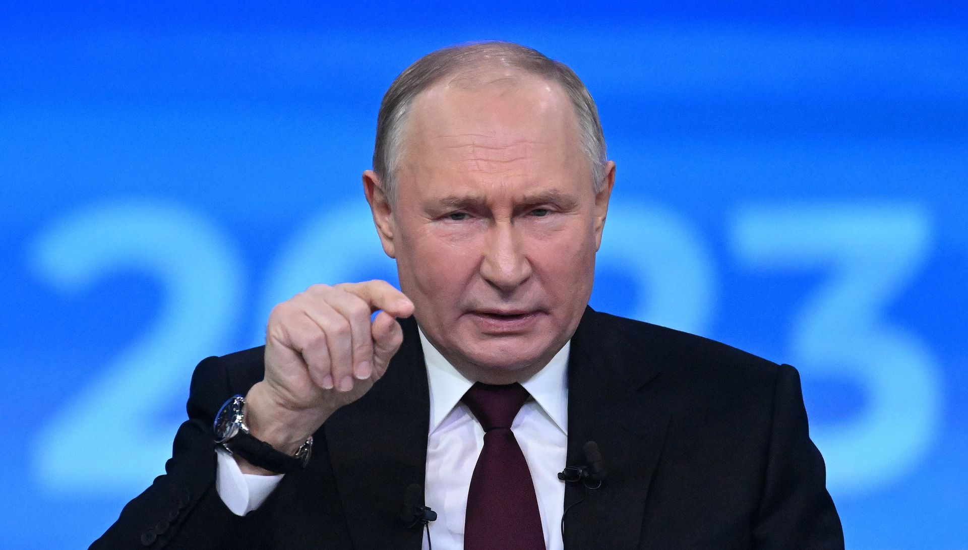 Прямая линия и большая пресс-конференция президента РФ В. Путина - ПРАЙМ, 1920, 19.12.2023