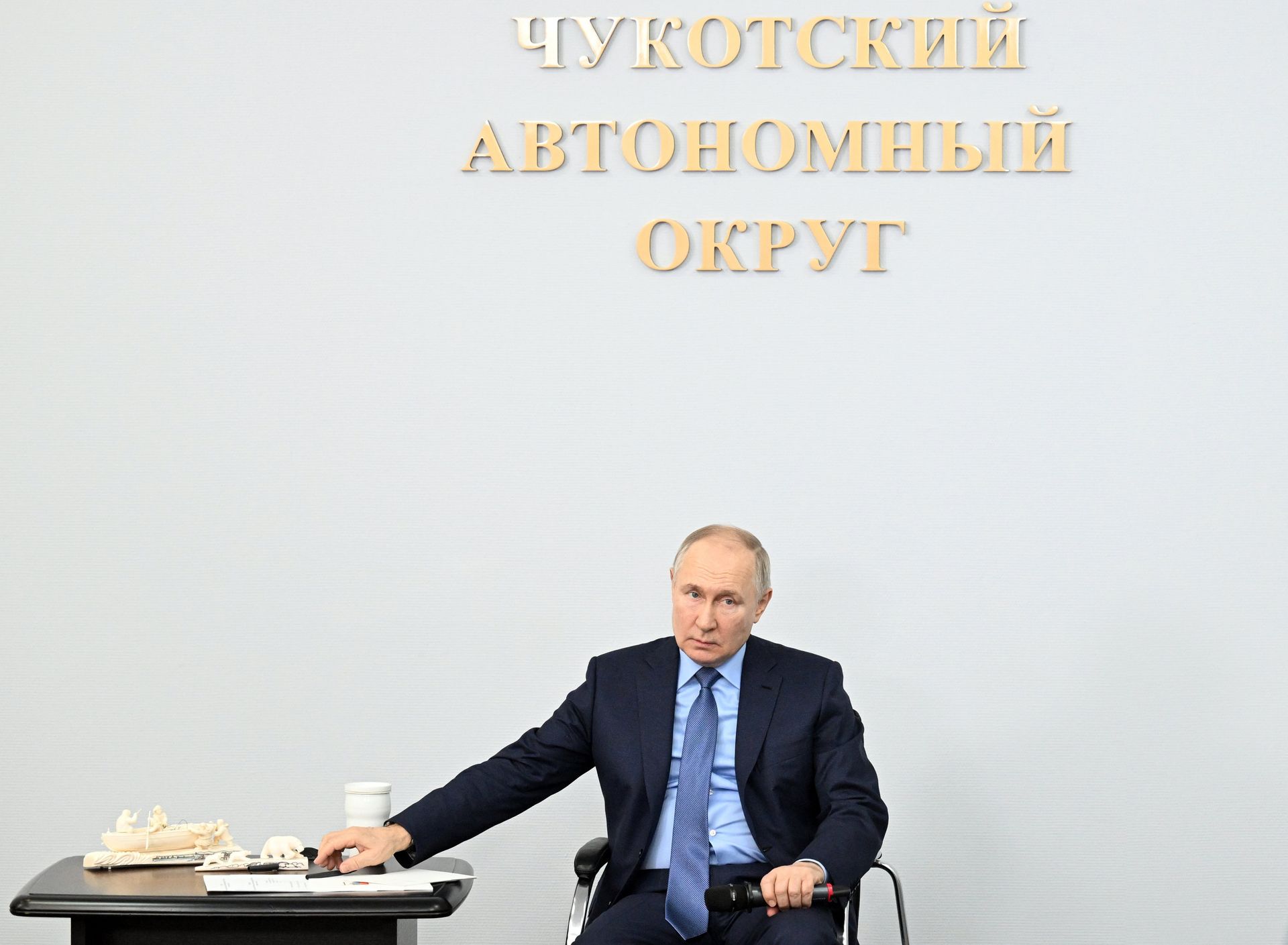 Рабочая поездка президента РФ В. Путина в Анадырь - ПРАЙМ, 1920, 10.01.2024
