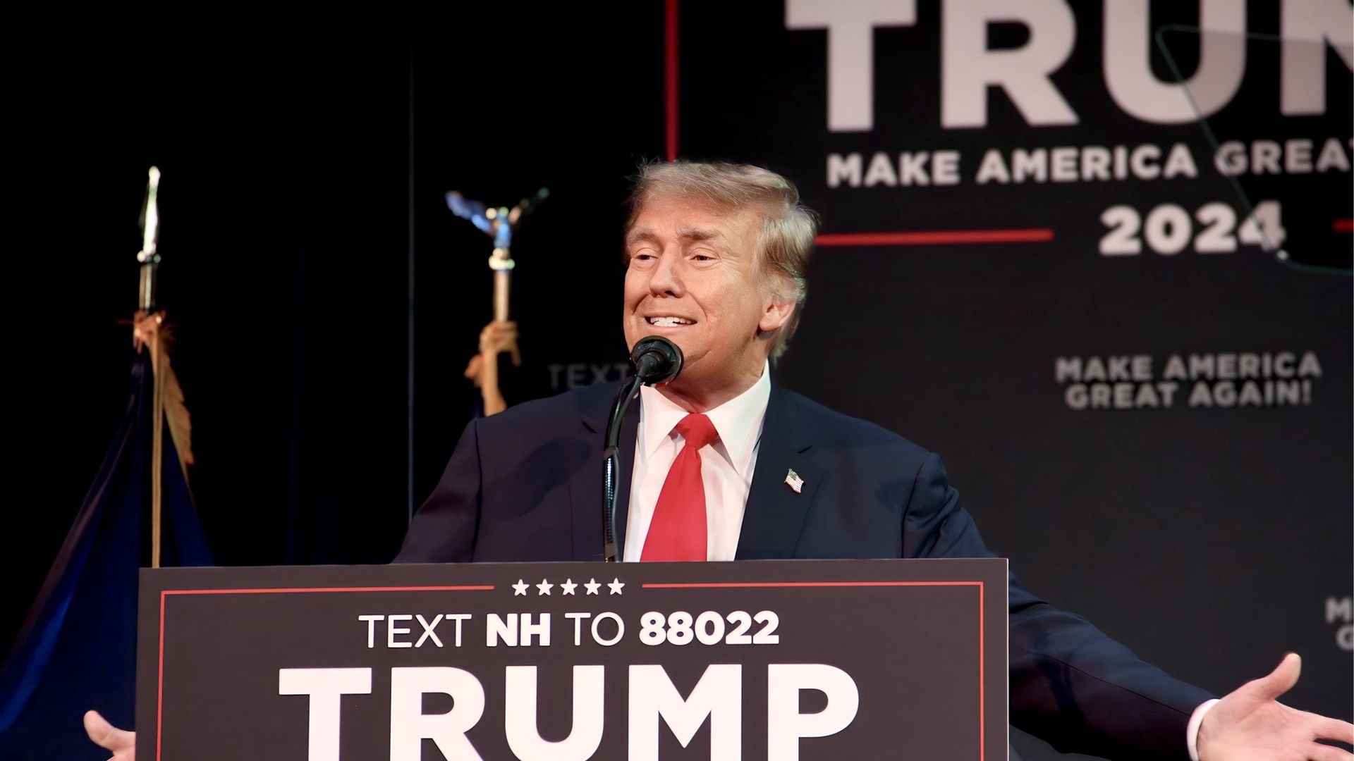 Дональд Трамп во время предвыборной кампании - ПРАЙМ, 1920, 07.02.2024