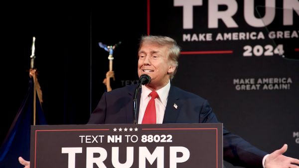 Дональд Трамп во время предвыборной кампании